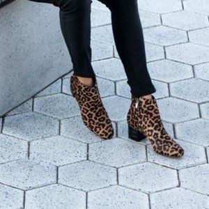 Sam Edelman Edith size 8.5 leopard boots EUC
